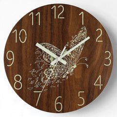 Luminous Wall Clock - Butterfly