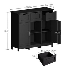 Black Accent Cabinet