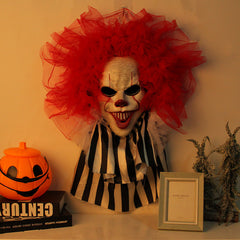 Halloween Clown Wreath Door Hanging