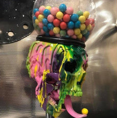 Halloween Skull Bubble Gum Machine