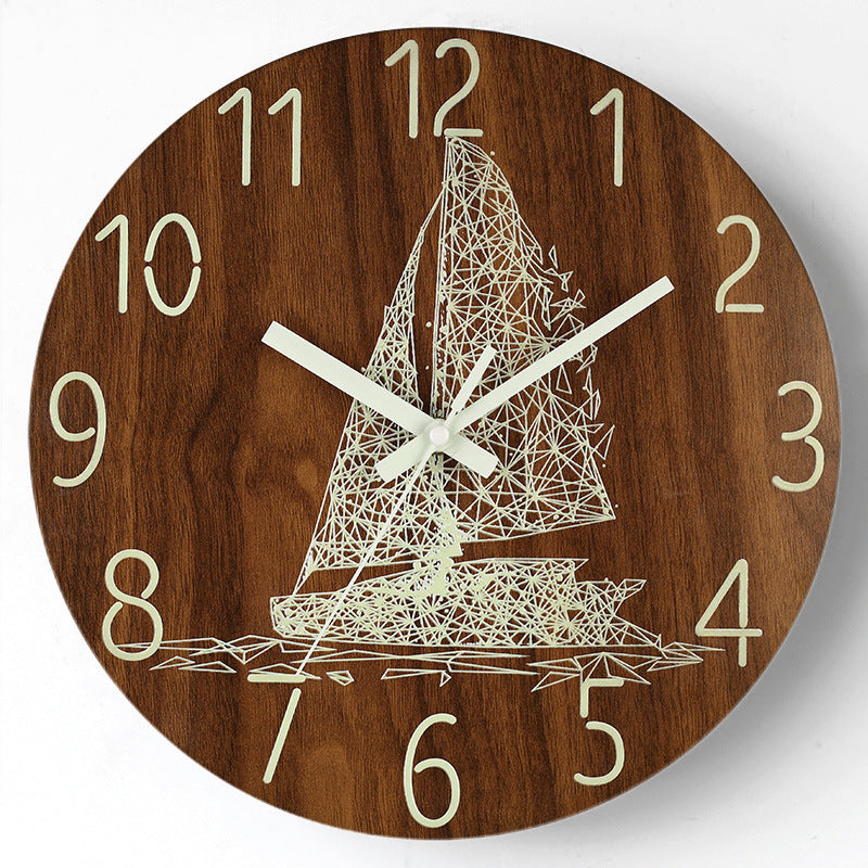 Luminous Wall Clock - Ship