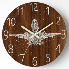 Luminous Wall Clock - Aircraft