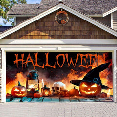 Garage Halloween Background