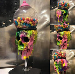 Halloween Skull Bubble Gum Machine