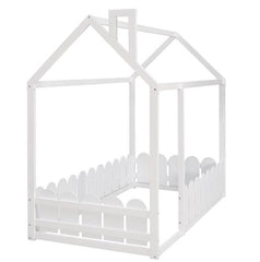 Bed House With Fence For Children