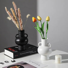 Black & White Ceramic Vases