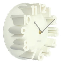 3D Wall Clock White- Giully Wow Decor