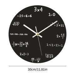 Math Wall Clock