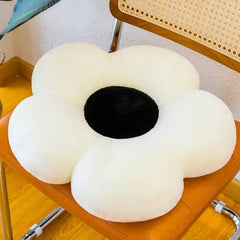 Black and White Flower Plush