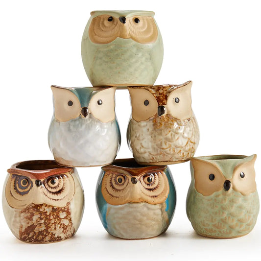 Owl Pot Ceramic Base