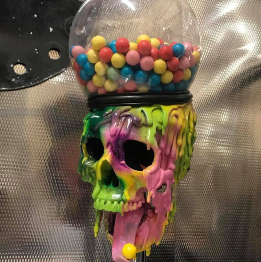 Halloween Skull Bubble Gum Machine