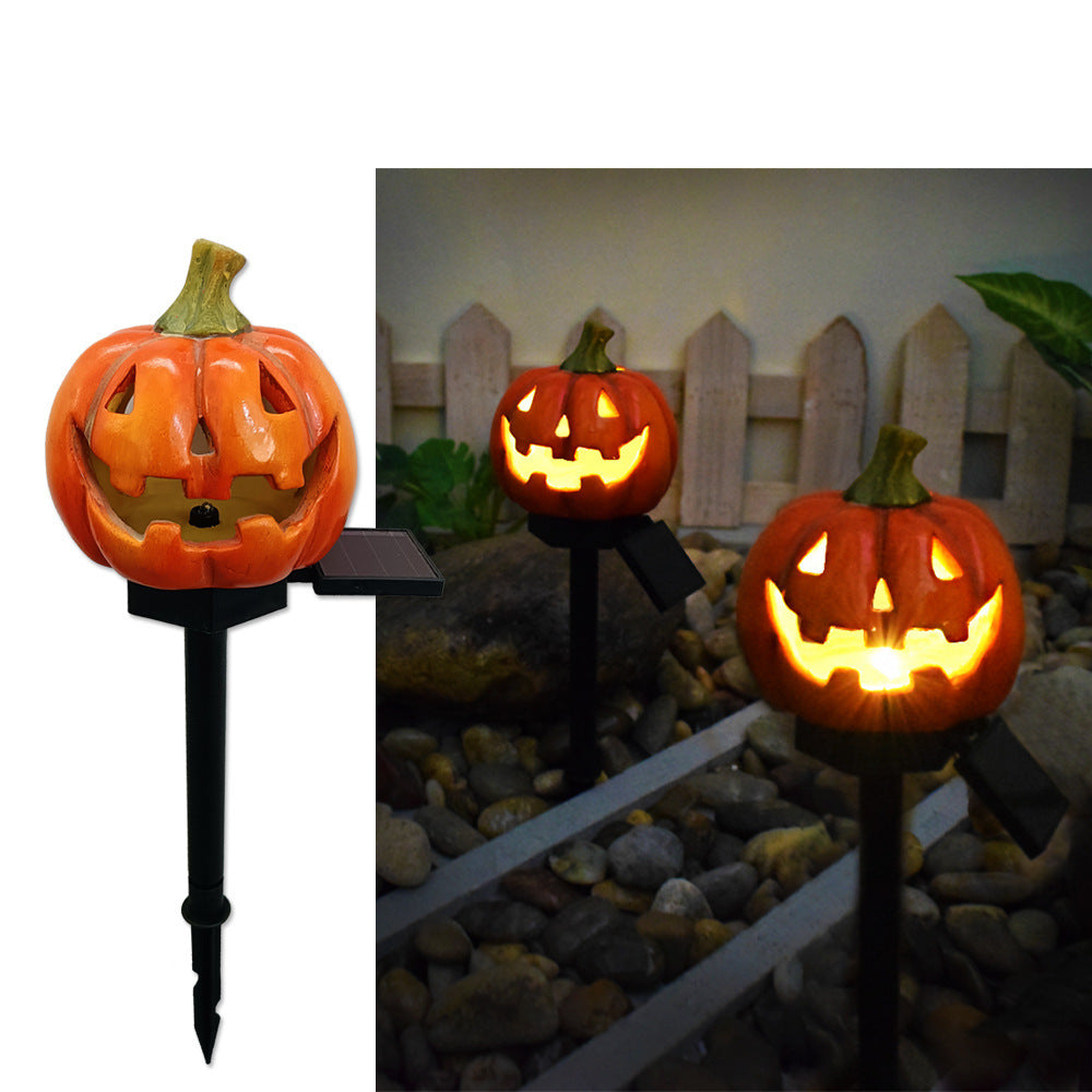 Solar Halloween Pumpkin Lamp