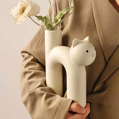 Cat Vase