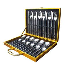 Stainless Steel Dinnerware Set - 24pcs