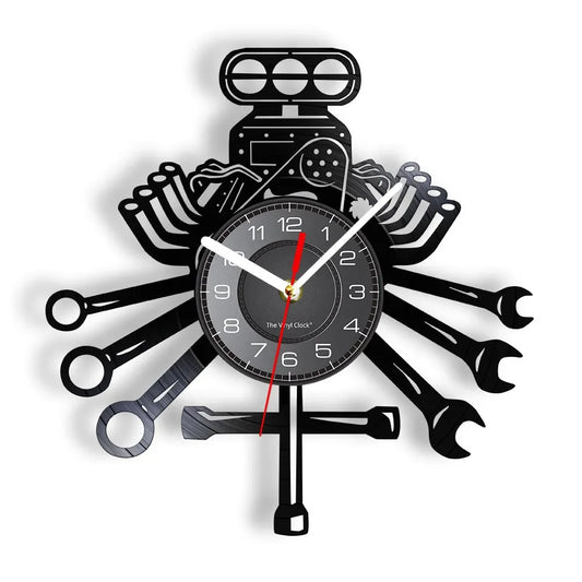 Mechanic Tools Wall Clock