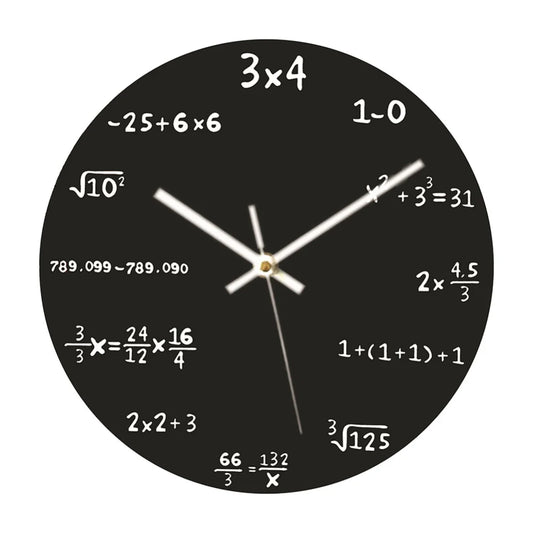 Math Wall Clock