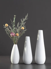 White Porcelain Flower Vases