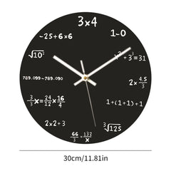 Math Wall Clock